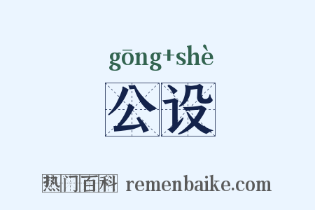 公设是什么意思的图片